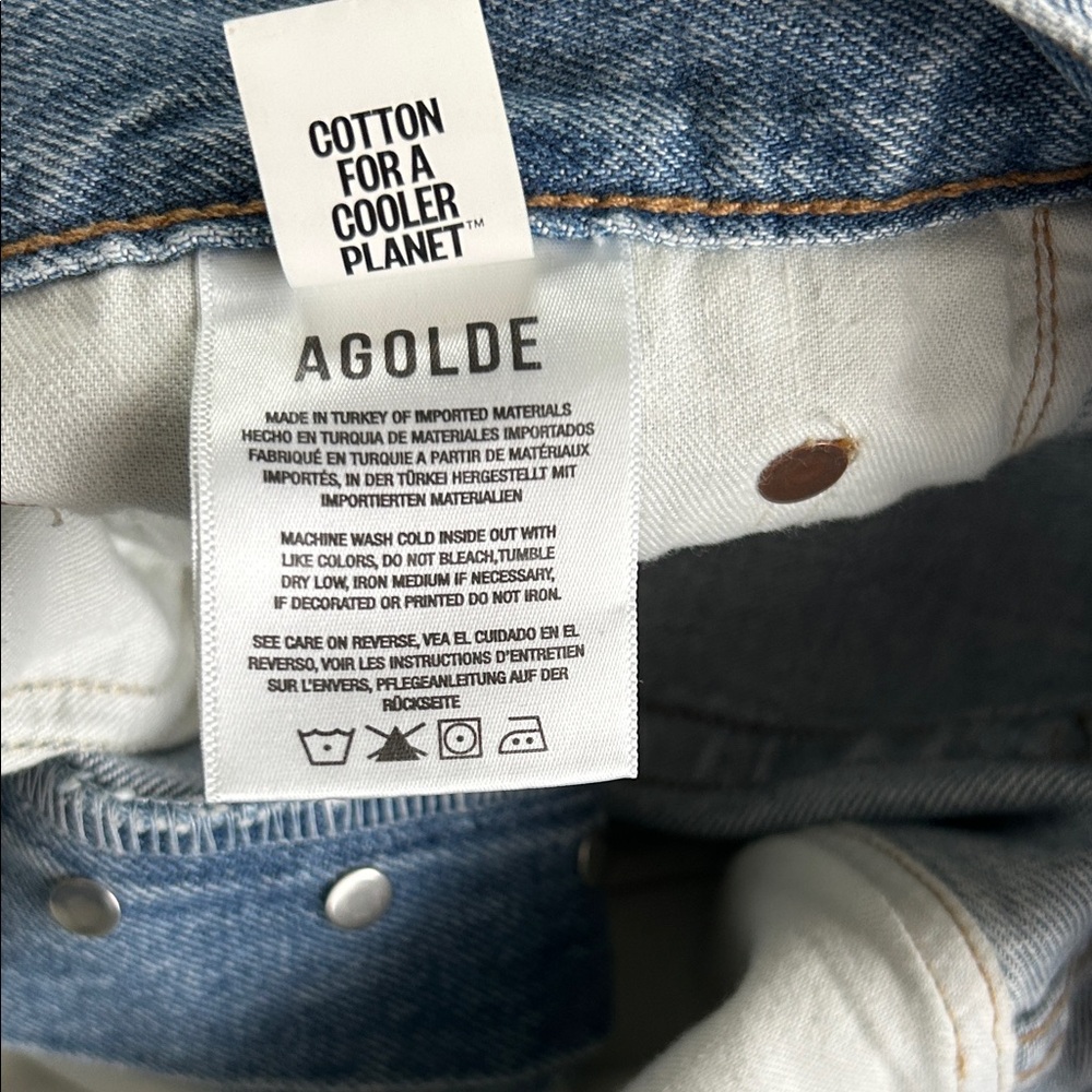 NWT AGOLDE Amryn Boyfriend Jeans in Release. Size 27. - Picture 7 of 16